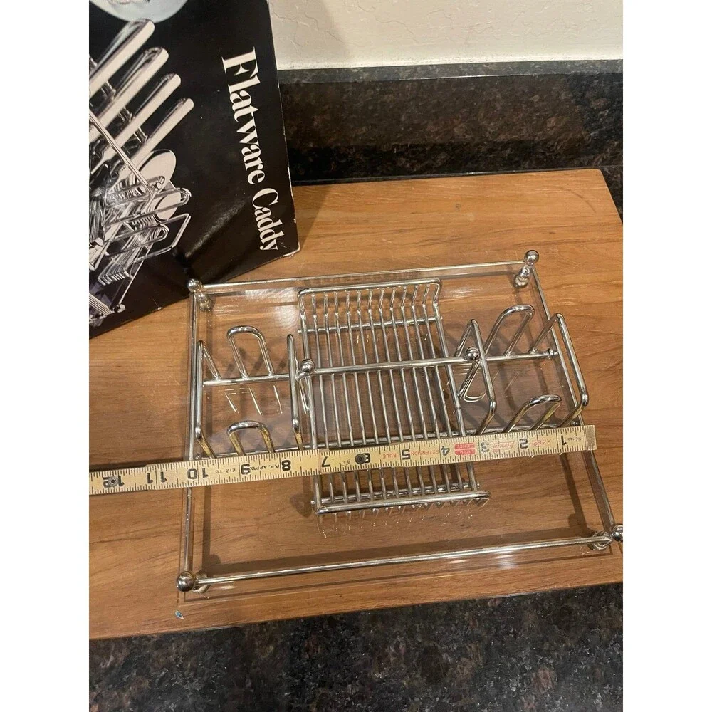 Towle Leonard Silver Plated Flatware Caddy Organizer